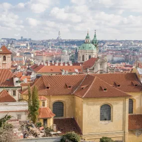 Prag-Stadtansicht von oben